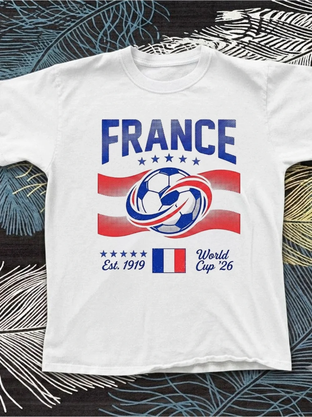 Gildan France National Football World Cup Graphic Tee